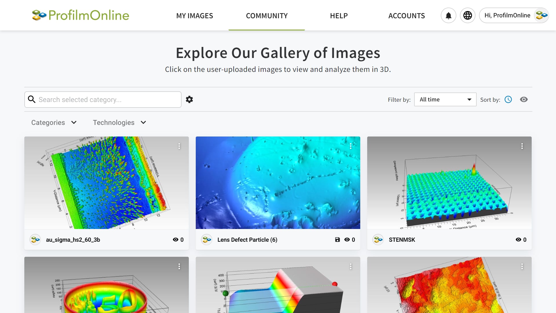 Display your images in our public galleries - let others see what you've discovered!